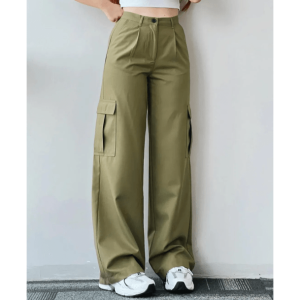 Trendy High Waist Cargo Pants for Y2K Aesthetic and Grunge Styles