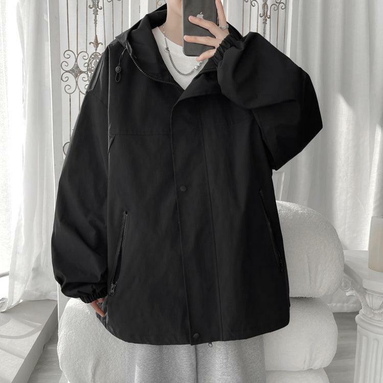 Trendy Oversized Windbreaker Jacket for Y2K Aesthetic & Grunge Styles