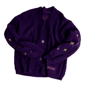 Trendy Purple Y2K Sweater with Aesthetic Vibes for Stylish Outfits