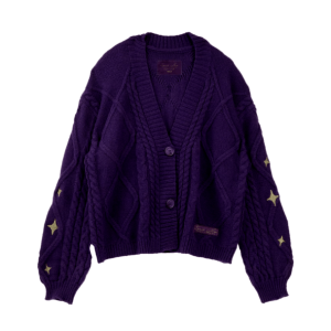 Trendy Purple Y2K Sweater with Aesthetic Vibes for Stylish Outfits