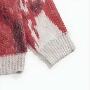 Trendy Tie Dye Turtle Neck Sweater - Aesthetic Knit Fashion Must-Have