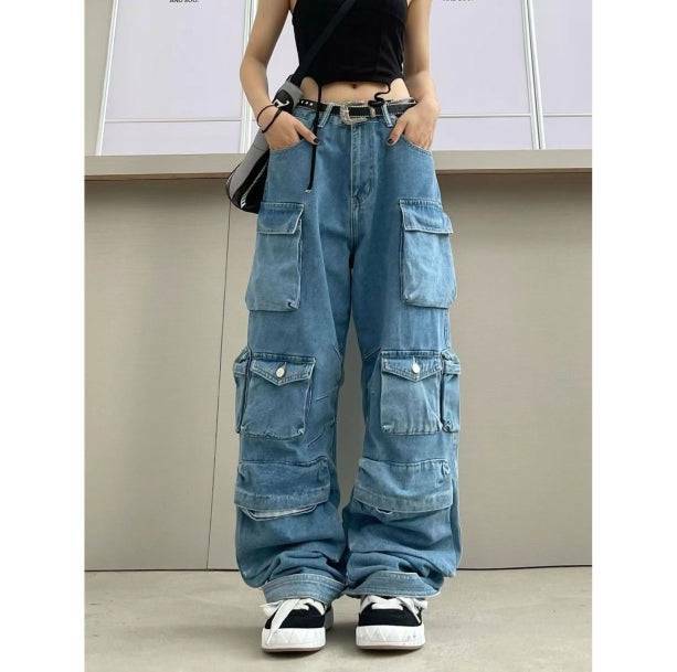 Trendy Y2K Multi-Pocket Aesthetic Pants for Stylish Outfits