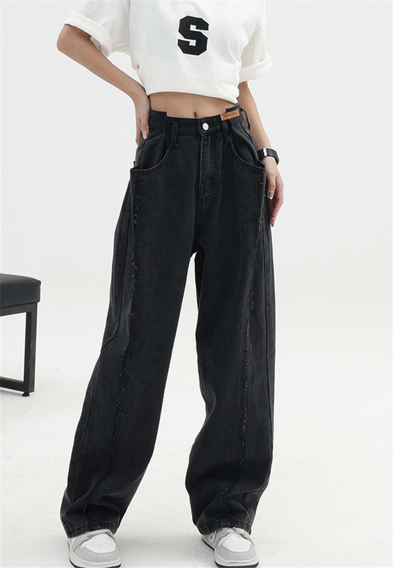 Trendy Y2K Wide Leg Baggy Jeans for Aesthetic Coquette Style