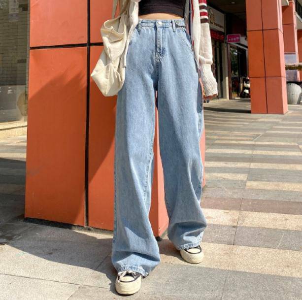 Trendy Y2K Wide Leg Jeans for Aesthetic Coquette & Grunge Styles