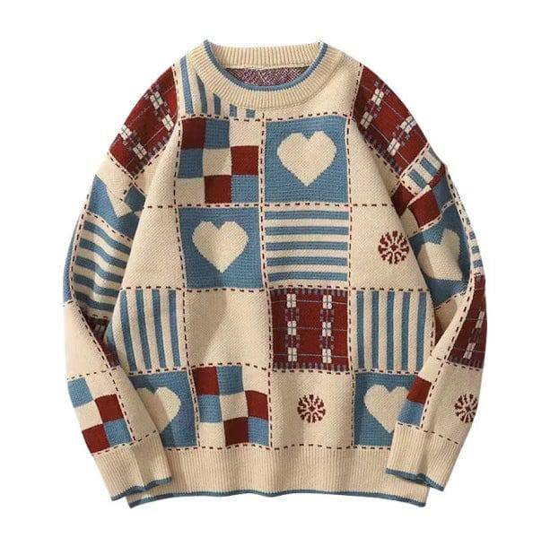 Vintage Heart Sweater: Y2K Aesthetic, Coquette Style, and Grunge Vibes