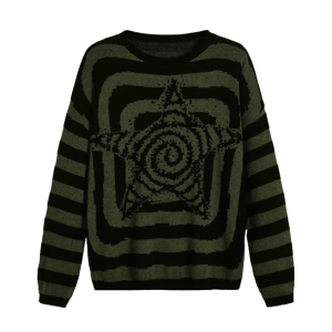 Vintage Star Sweater: Y2K Aesthetic, Grunge Style, and Coquette Vibes