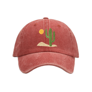 Y2K Aesthetic Cactus Baseball Cap - Trendy Coquette Style Accessory