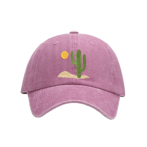 Y2K Aesthetic Cactus Baseball Cap - Trendy Coquette Style Accessory