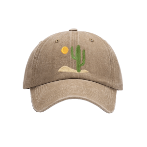 Y2K Aesthetic Cactus Baseball Cap - Trendy Coquette Style Accessory