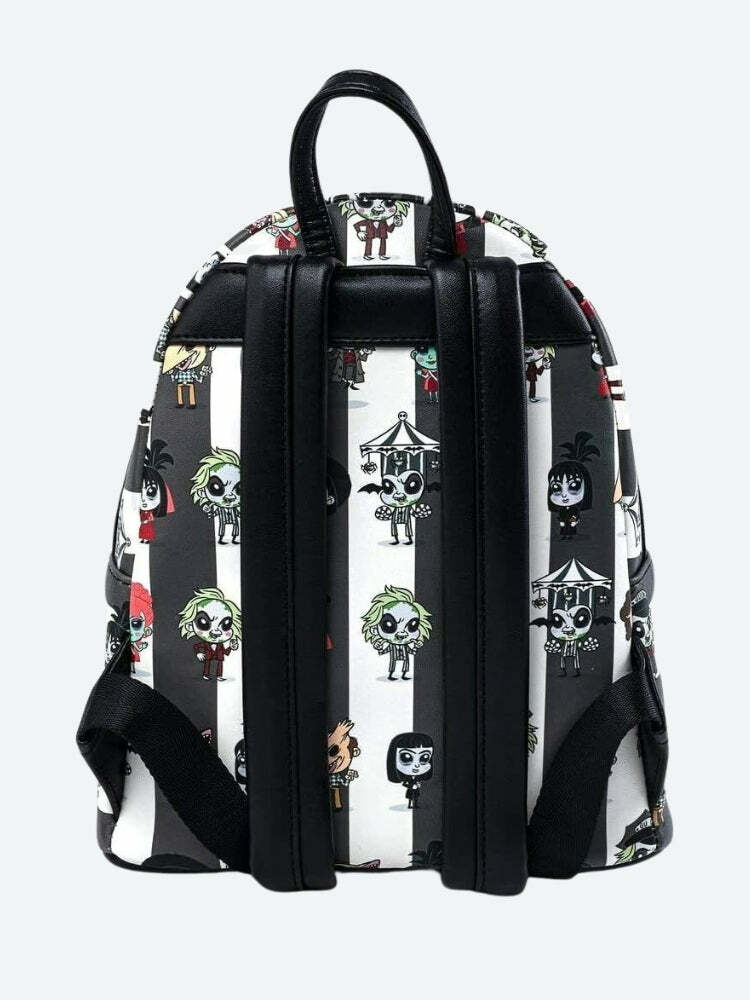 Y2K Aesthetic Coquette Backpack with Beetlejuice Design for Trendy Looks