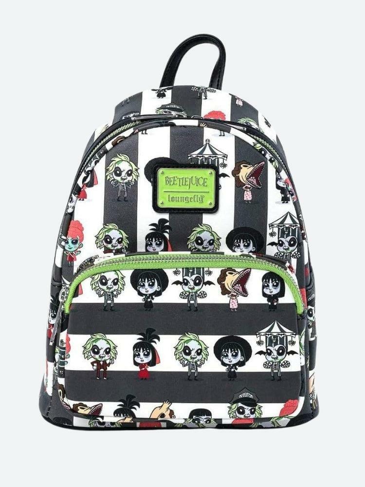 Y2K Aesthetic Coquette Backpack with Beetlejuice Design for Trendy Looks