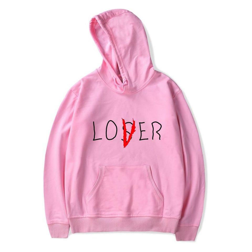 Y2K Aesthetic Coquette Hoodie: Lover > Loser, Trendy Grunge Style