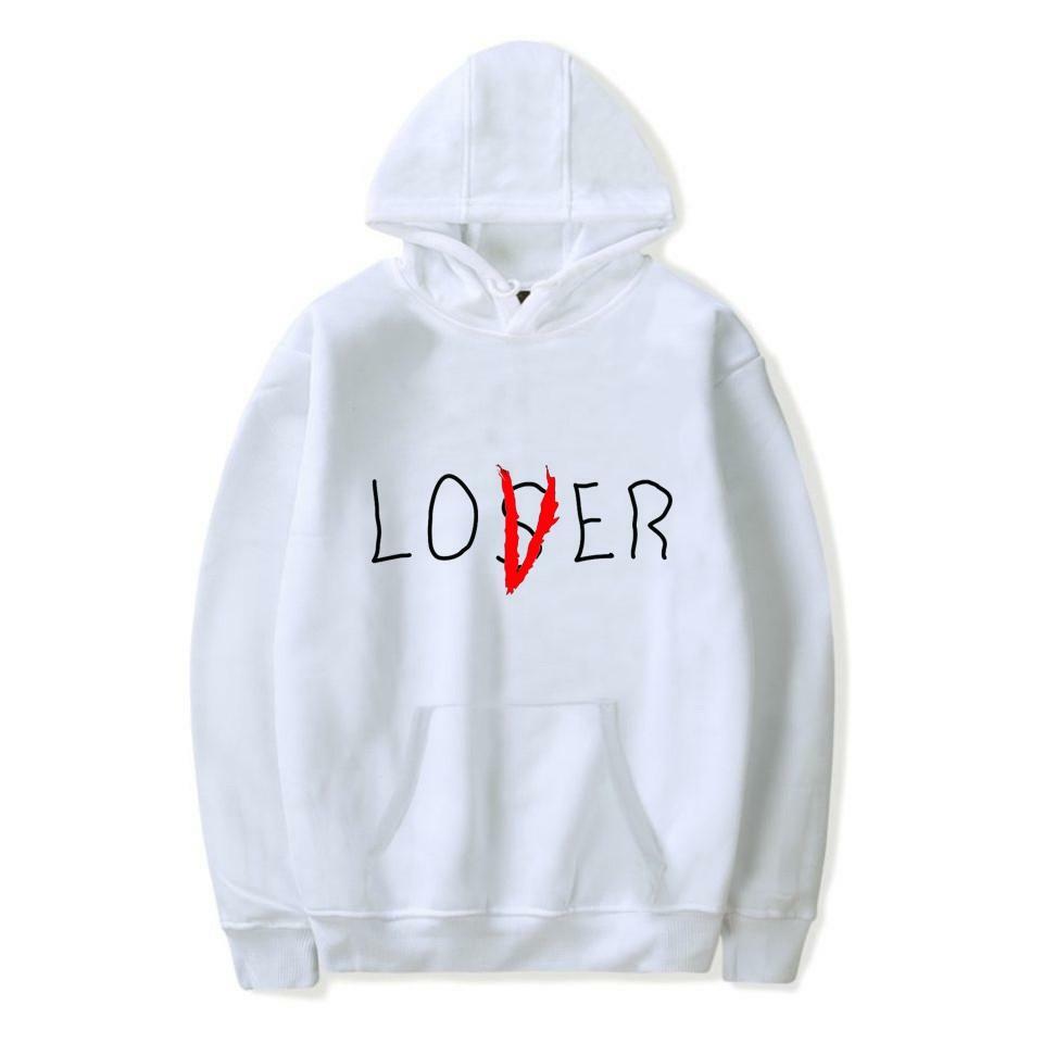 Y2K Aesthetic Coquette Hoodie: Lover > Loser, Trendy Grunge Style