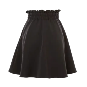 Y2K Aesthetic Coquette Pink Ruffle Skirt with Front Clasp Buckles