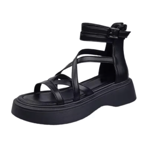 Y2K Aesthetic Coquette Platform Sandals with Bow Detail - Trendy Footwear