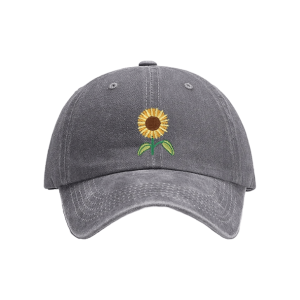 Y2K Aesthetic Coquette Sunflower Baseball Cap for Trendy Outfits