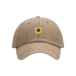 Y2K Aesthetic Coquette Sunflower Baseball Cap for Trendy Outfits