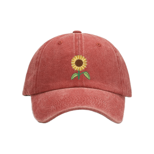 Y2K Aesthetic Coquette Sunflower Baseball Cap for Trendy Outfits