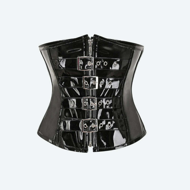 Y2K Aesthetic Coquette Underbust Corset - Trendy Grunge Fashion Piece