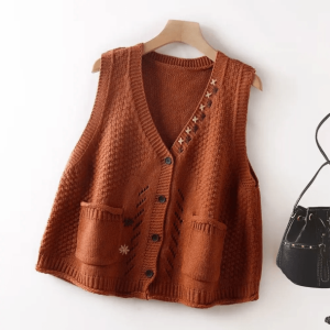 Y2K Aesthetic Coquette Vest Sweater - Trendy Grunge Style for Women