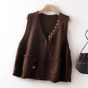 Y2K Aesthetic Coquette Vest Sweater - Trendy Grunge Style for Women