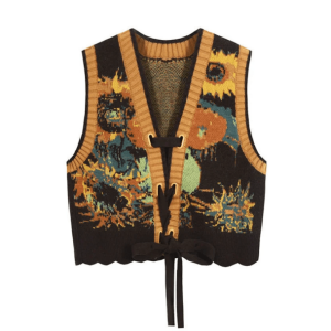 Y2K Aesthetic Coquette Vest Top with Ruffles - Trendy Cottagecore Style