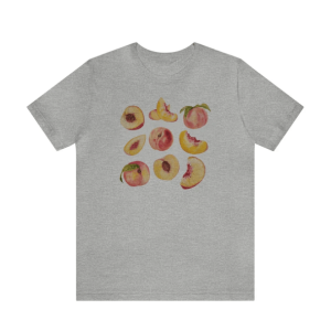 Y2K Aesthetic Coquette Vintage Peaches T-Shirt for Trendy Outfits