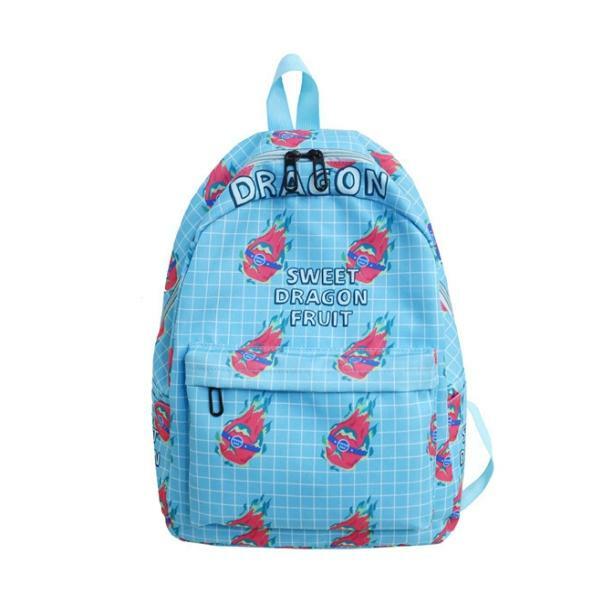 Y2K Aesthetic Dragon Fruit Backpack - Trendy Coquette Style Accessory