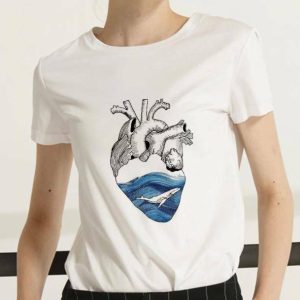 Y2K Aesthetic Heart T-Shirt: Trendy Coquette Style for Every Occasion