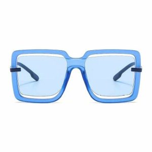 Y2K Aesthetic Oversized Square Retro Glasses for Trendy Coquette Style