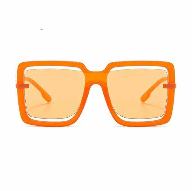 Y2K Aesthetic Oversized Square Retro Glasses for Trendy Coquette Style