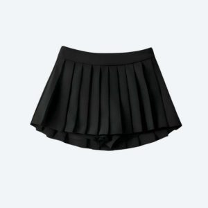 Y2K Aesthetic Pleated Mini Skort - Preppy Style for Trendy Outfits