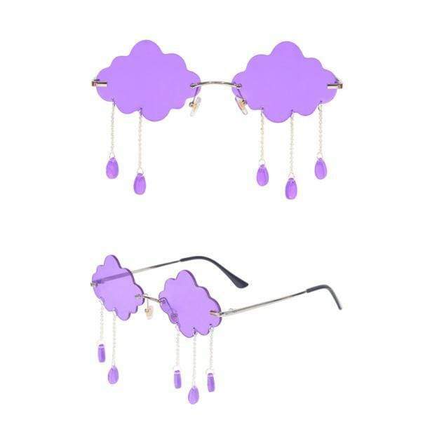 Y2K Aesthetic Rainy Cloud Sunglasses for Trendy Coquette Style