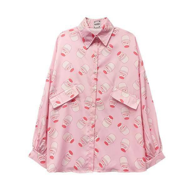 Y2K Aesthetic Strawberry Milk Shirt - Cute Crop Top for Trendy Styles