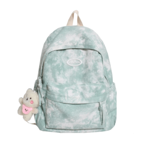 Y2K Aesthetic Tie Dye School Backpack - Trendy Coquette Style Bag