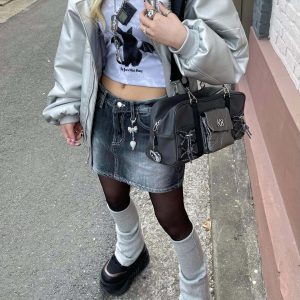 Y2K Bat Rabbit Tube Top - Aesthetic Coquette Style for Trendy Looks