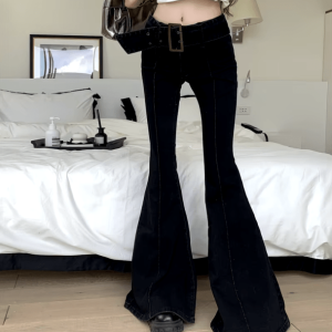 Y2K Bell Bottoms: Trendy Aesthetic Coquette Style for Effortless Fashion