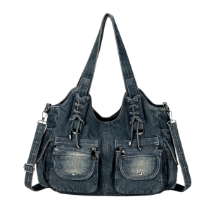 Y2K Denim Bag: Trendy Aesthetic Coquette Style for Fashion Lovers