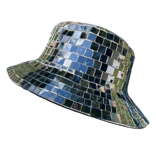 Y2K Fashion 70s Disco Ball Hat - Aesthetic Coquette & Grunge Style