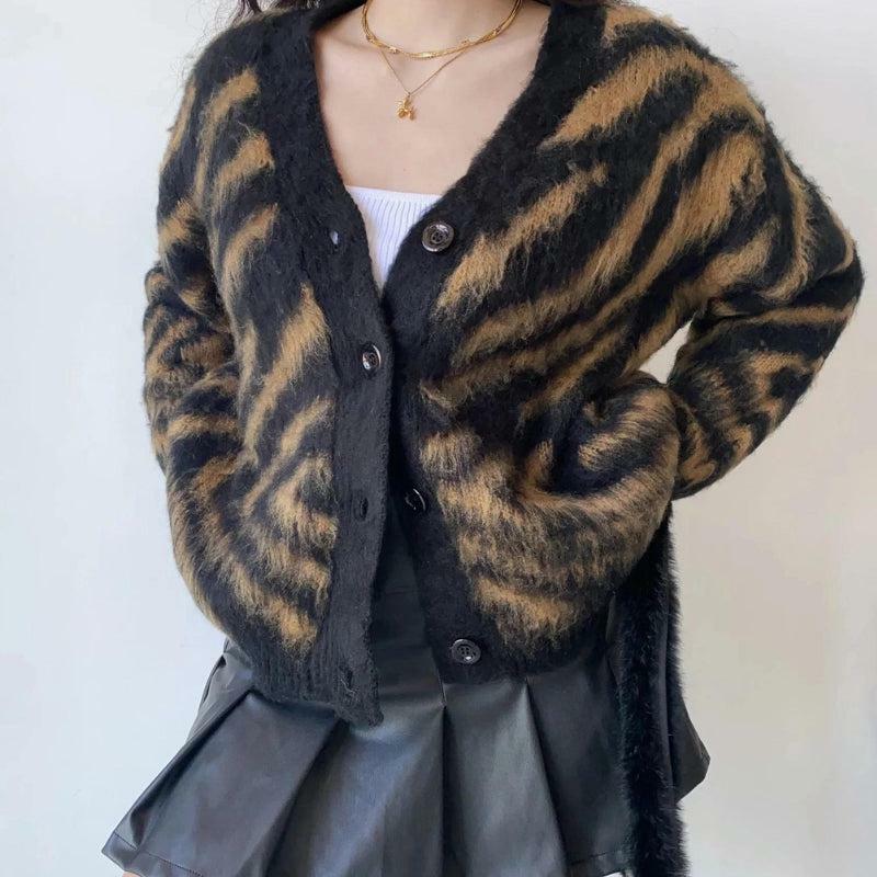 Y2K Fashion Fuzzy Cardigan: Aesthetic Coquette Style for Trendy Looks