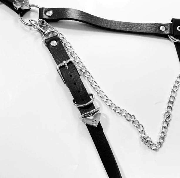 Y2K Fashion Leg Harness Belt - Aesthetic Coquette & Grunge Style Accessory