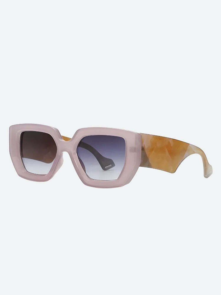 Y2K Fashion Oversized Square Sunglasses for Aesthetic Coquette Style