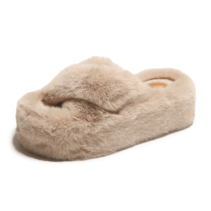 Y2K Fashion Plushy Platform Slippers for Aesthetic Coquette Style