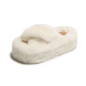 Y2K Fashion Plushy Platform Slippers for Aesthetic Coquette Style