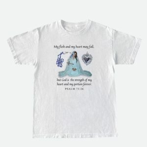 Y2K Fashion Psalm 73:26 Tee - Aesthetic Coquette Style for Trendy Looks