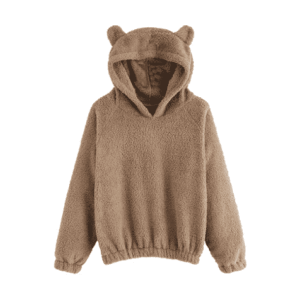 Y2K Fashion Teddy Bear Hoodie: Aesthetic Coquette Style for Trendy Looks