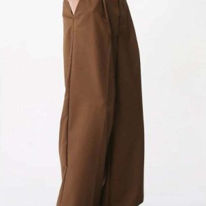 Y2K Fashion Wide Leg Pants: Aesthetic Coquette Style for Trendy Looks