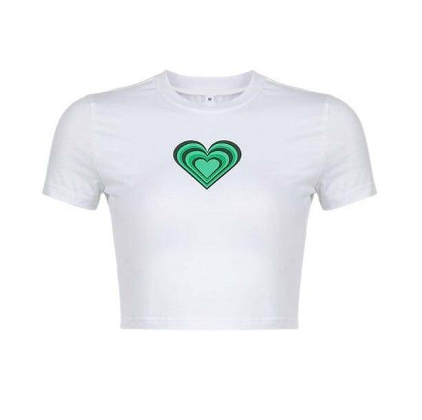 Y2K Heart Crop Top: Aesthetic Coquette Style for Trendy Outfits