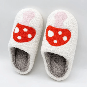 Y2K Mushroom Slippers: Aesthetic Grunge Footwear for Cozy Vibes