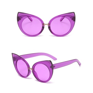 Y2K Oversized Kitty Sunglasses for Aesthetic Coquette & Grunge Styles